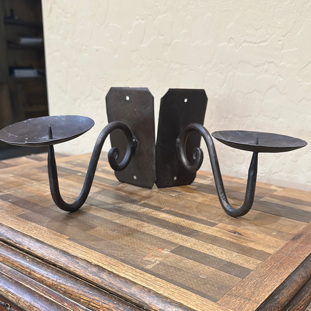 Vintage-Style Metal Wall Mounted Candle holders